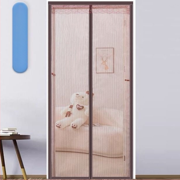 Κουρτίνα πόρτας αντιμουσουλίνων για κλιματιστικό με μαγνητικό διαμαντωδές πλέγμα και Velcro κούμπωμα; Υλικό: πλέγμα πόρτας; Κατάλληλη για υπνοδωμάτιο, μπαλκόνι και εμπορικούς χώρους; Στυλ: μοντέρνος μινιμαλισμός; Μοτίβο: ρίγες, μονόχρωμο, τετράγωνα