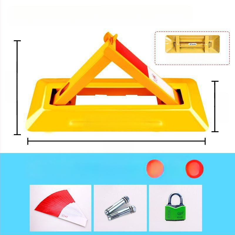 Χειροκίνητο κλείδωμα πάρκινγκ για γκαράζ με παχύτερο σταθερό στύλο