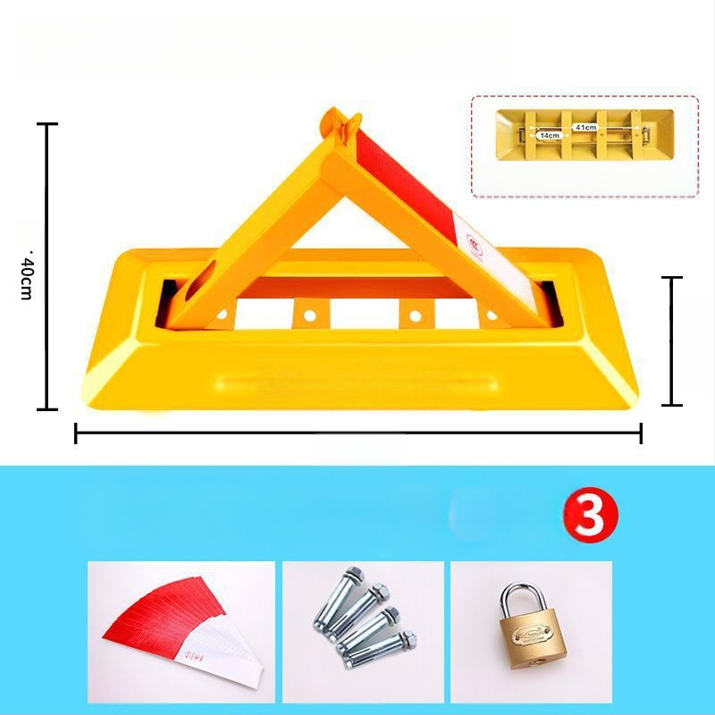 Χειροκίνητο κλείδωμα πάρκινγκ για γκαράζ με παχύτερο σταθερό στύλο