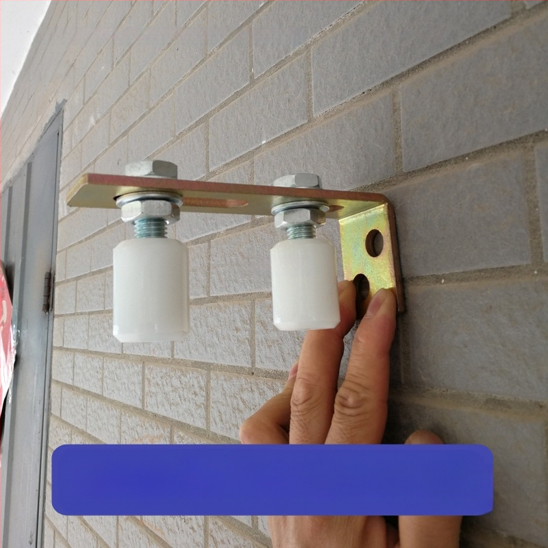 Найлонова плъзгаща врата ролка с двойна ролка и пластмасова шайба; фиксиран водач, модел 8l-1 / 8l-2