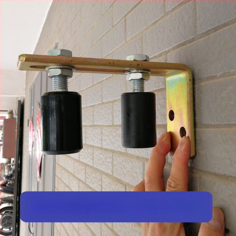 Найлонова плъзгаща врата ролка с двойна ролка и пластмасова шайба; фиксиран водач, модел 8l-1 / 8l-2