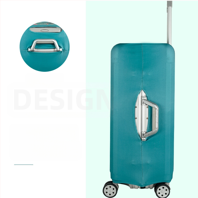 Удебелен еластичен калъф за багаж с персонализиран печат, цип за закопчаване, лека дишаща полиестрова материя, износоустойчива защита за пътуване