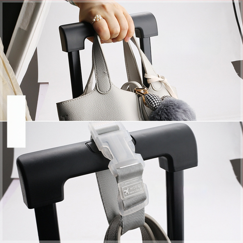 Set cârlig pentru bagaj și curea, material nylon, brand Blue Whale, stil călătorie de relaxare, ultra-ușor, rezistent la uzură