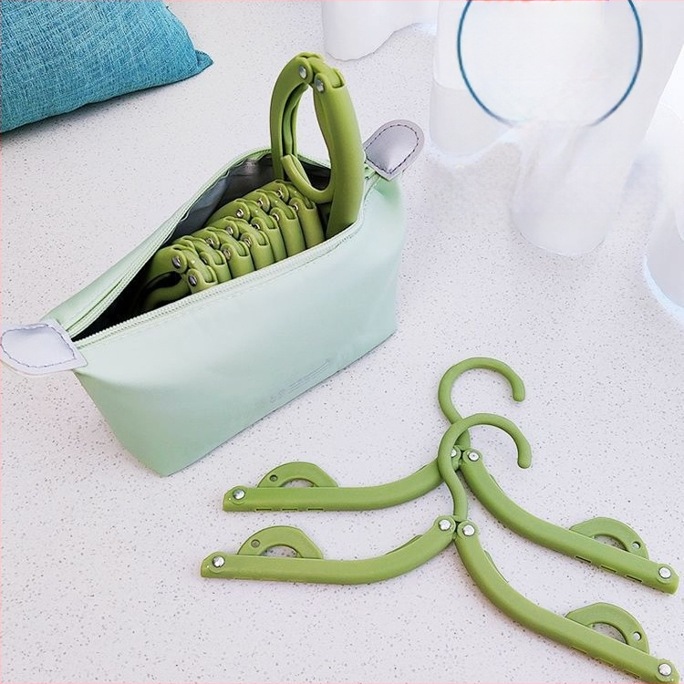 Πτυσσόμενη κρεμάστρα ταξιδιού για ρούχα - φορητός πλαστικός στεγνωτήρας ρούχων, σετ 8 τεμαχίων, μοντέρνος μινιμαλιστικός σχεδιασμός