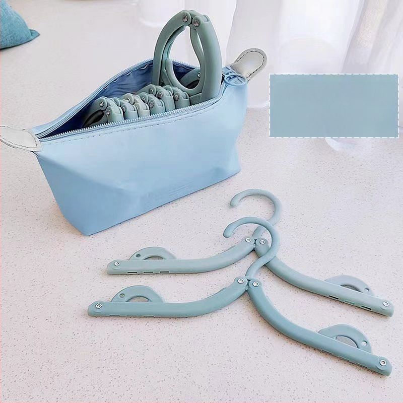 Πτυσσόμενη κρεμάστρα ταξιδιού για ρούχα - φορητός πλαστικός στεγνωτήρας ρούχων, σετ 8 τεμαχίων, μοντέρνος μινιμαλιστικός σχεδιασμός