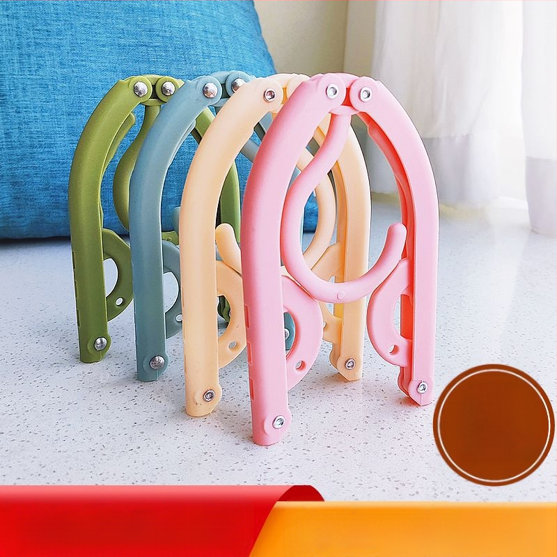 Πτυσσόμενη κρεμάστρα ταξιδιού για ρούχα - φορητός πλαστικός στεγνωτήρας ρούχων, σετ 8 τεμαχίων, μοντέρνος μινιμαλιστικός σχεδιασμός