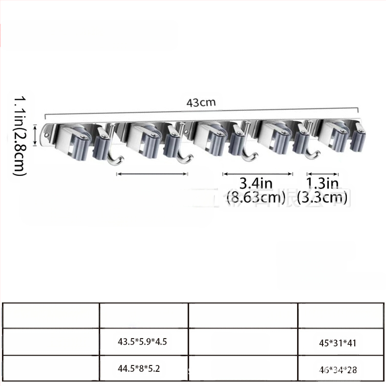 Ανοξείδωτος χάλυβας χωρίς διάτρηση – κρεμάστρα σφουγγαρίστρας και ράγα τοίχου, γυαλισμένη επιφάνεια, CE πιστοποίηση (Αριθμός Πιστοποιητικού C211028051001-1)