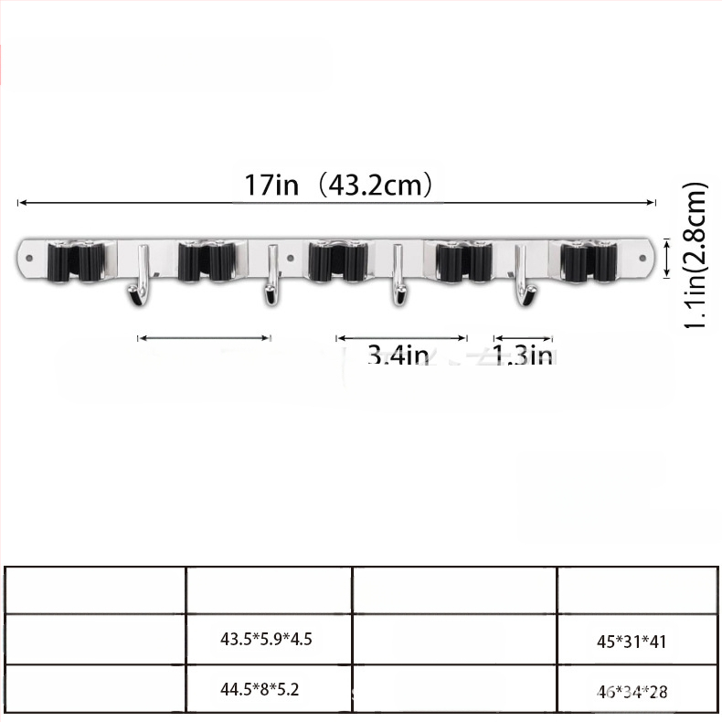 Ανοξείδωτος χάλυβας χωρίς διάτρηση – κρεμάστρα σφουγγαρίστρας και ράγα τοίχου, γυαλισμένη επιφάνεια, CE πιστοποίηση (Αριθμός Πιστοποιητικού C211028051001-1)