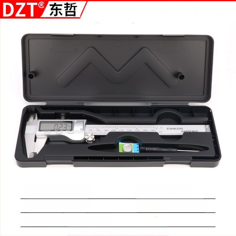 Ψηφιακό caliper από ανοξείδωτο ατσάλι, βιομηχανικής ποιότητας, διπλή κλίμακα μέτρων και ιντσών