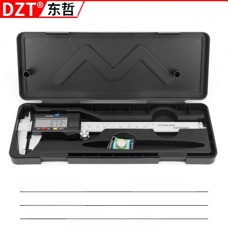 Ψηφιακό caliper από ανοξείδωτο ατσάλι, βιομηχανικής ποιότητας, διπλή κλίμακα μέτρων και ιντσών