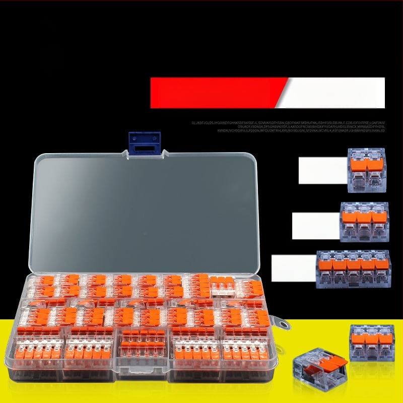 KV-412 Комплект от 75 клеми за бързо свързване на проводници