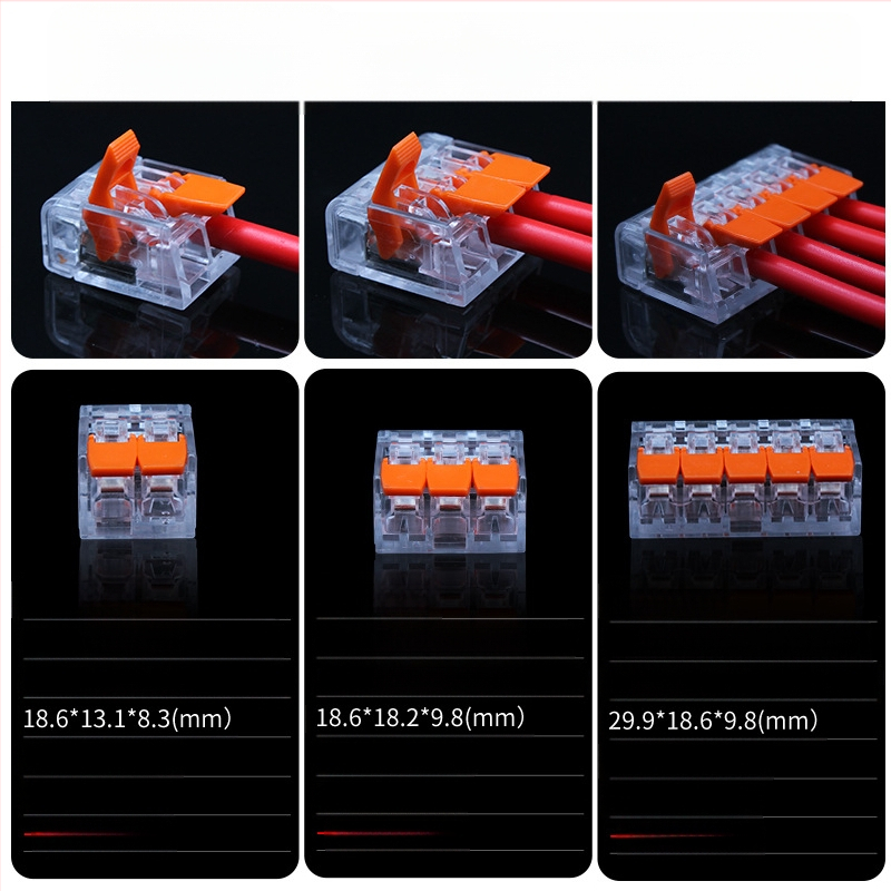 KV-412 Комплект от 75 клеми за бързо свързване на проводници