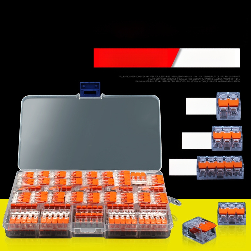 KV-412 Комплект от 75 клеми за бързо свързване на проводници