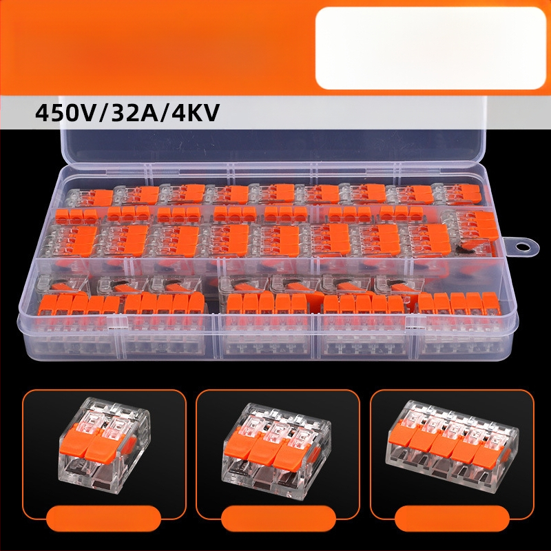 KV-412 Комплект от 75 клеми за бързо свързване на проводници