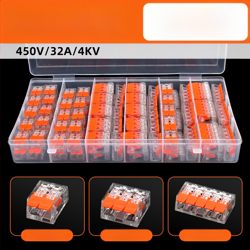 KV-412 Комплект от 75 клеми за бързо свързване на проводници