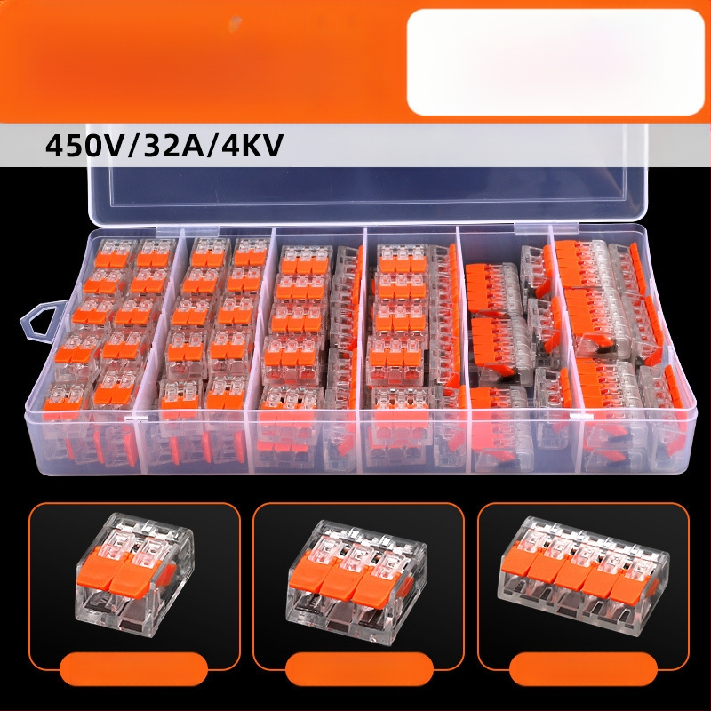 KV-412 Комплект от 75 клеми за бързо свързване на проводници