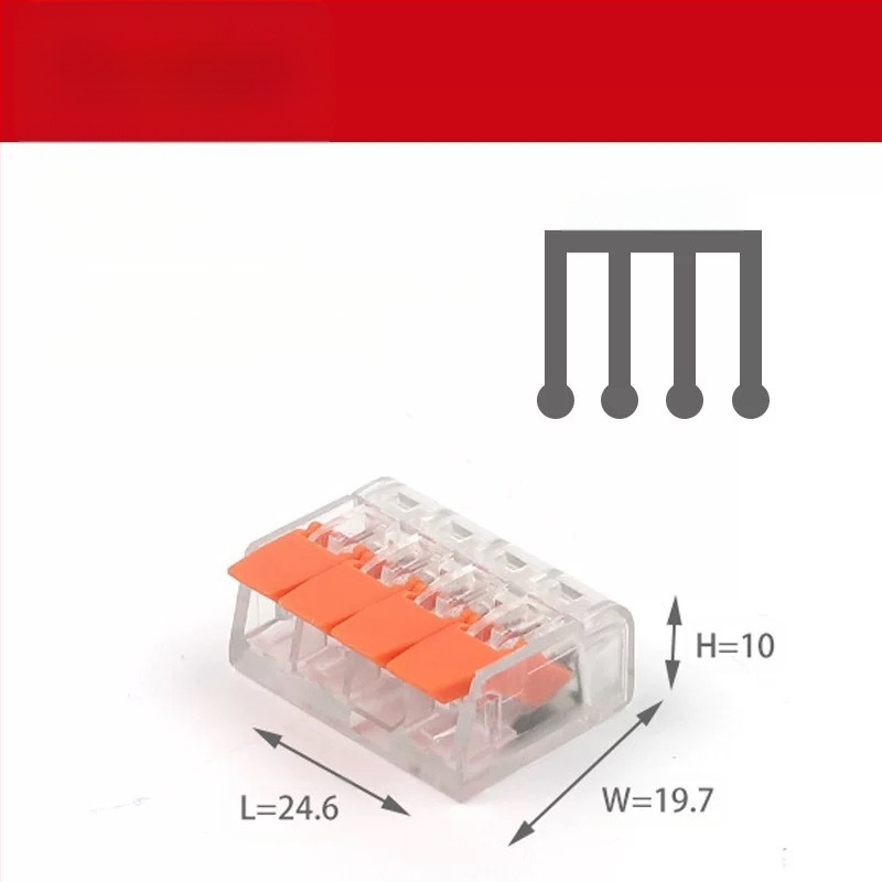 KV-412 Комплект от 75 клеми за бързо свързване на проводници