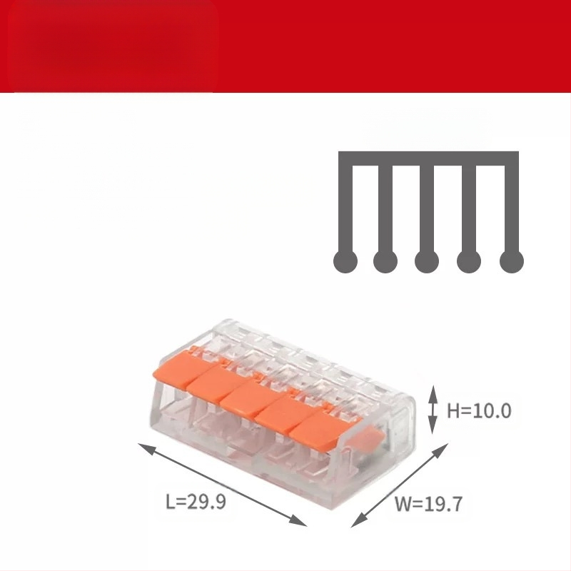 KV-412 Комплект от 75 клеми за бързо свързване на проводници