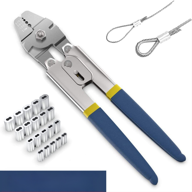 Aliuminio 8 formos krimpavimo įrankis vielos lynui, darbo taupymas, M2.0