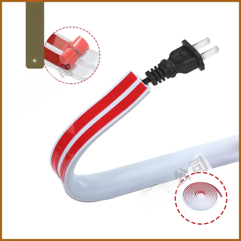 Λωρίδα προστασίας καλωδίων από καουτσούκ, αυτοκόλλητη μόνωση δαπέδου, κανάλι διαχείρισης οικιακών καλωδίων, παχυσμένη και ευρύτερη, σχήματος D, Προέλευση Χεμπέ Ξίνγκταϊ