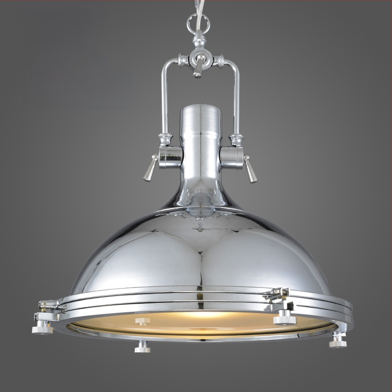 Μεταλλικός κρεμαστός πολυέλαινας με LED φως, Μοντέλο 6165, 1 κεφαλή, ρυθμιζόμενο ύψος 0.6, 220V, πιστοποίηση 3C