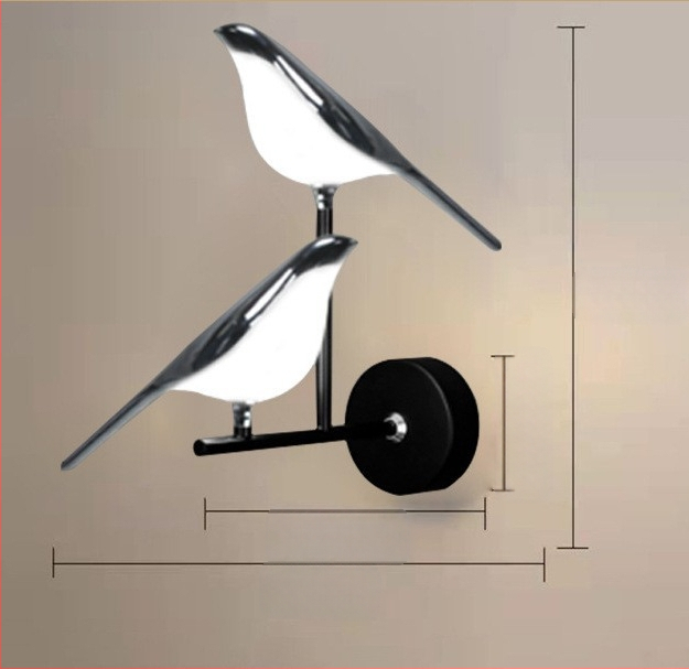 Λάμπα τοίχου LED με ακρυλική σκιά και ακρυλικό σώμα, τάση ≤36V