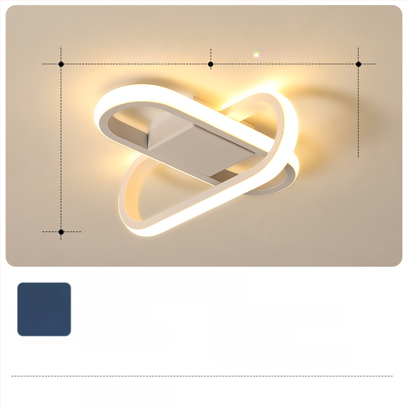 Φωτιστικό οροφής σε σκανδιναβικό στυλ με LED, 220V, κατάλληλο για διαδρόμους και είσοδους, μεταλλικό σώμα με ABS σκιά.