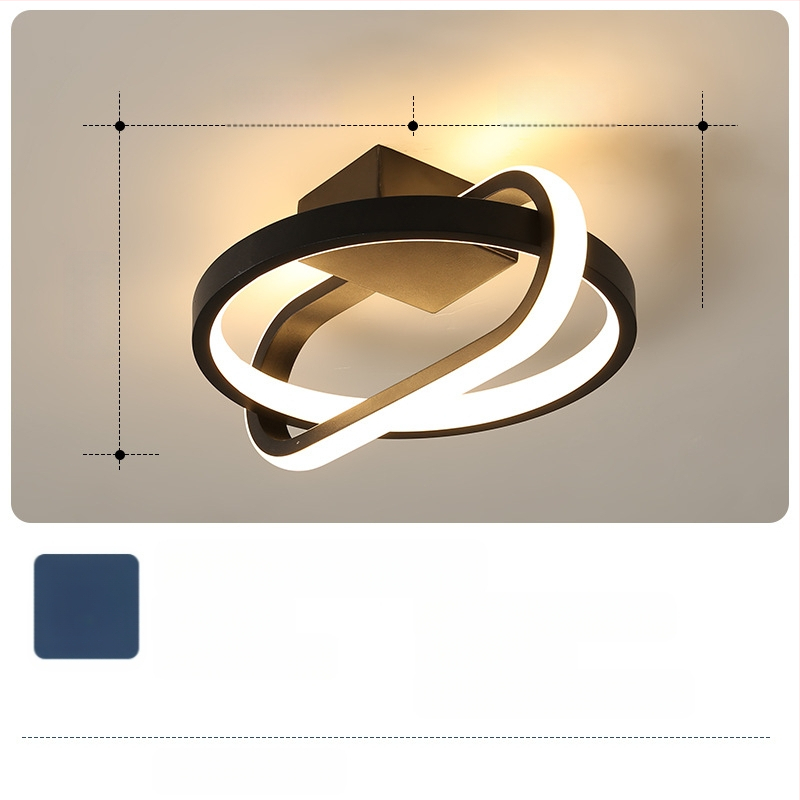 Φωτιστικό οροφής σε σκανδιναβικό στυλ με LED, 220V, κατάλληλο για διαδρόμους και είσοδους, μεταλλικό σώμα με ABS σκιά.