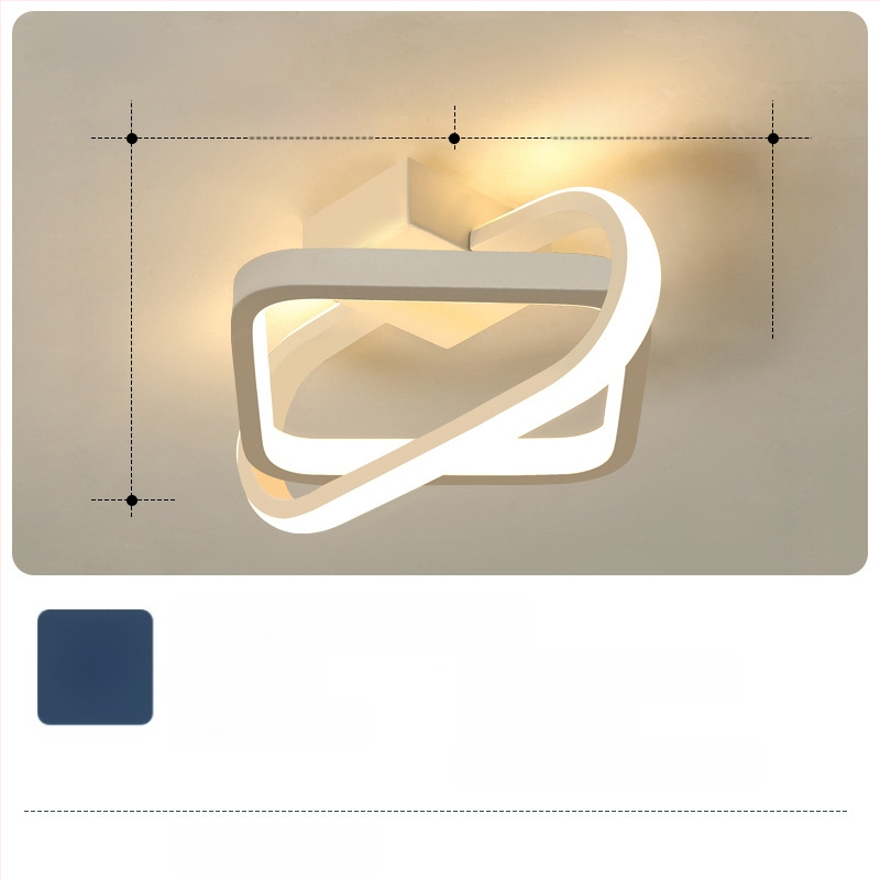 Φωτιστικό οροφής σε σκανδιναβικό στυλ με LED, 220V, κατάλληλο για διαδρόμους και είσοδους, μεταλλικό σώμα με ABS σκιά.