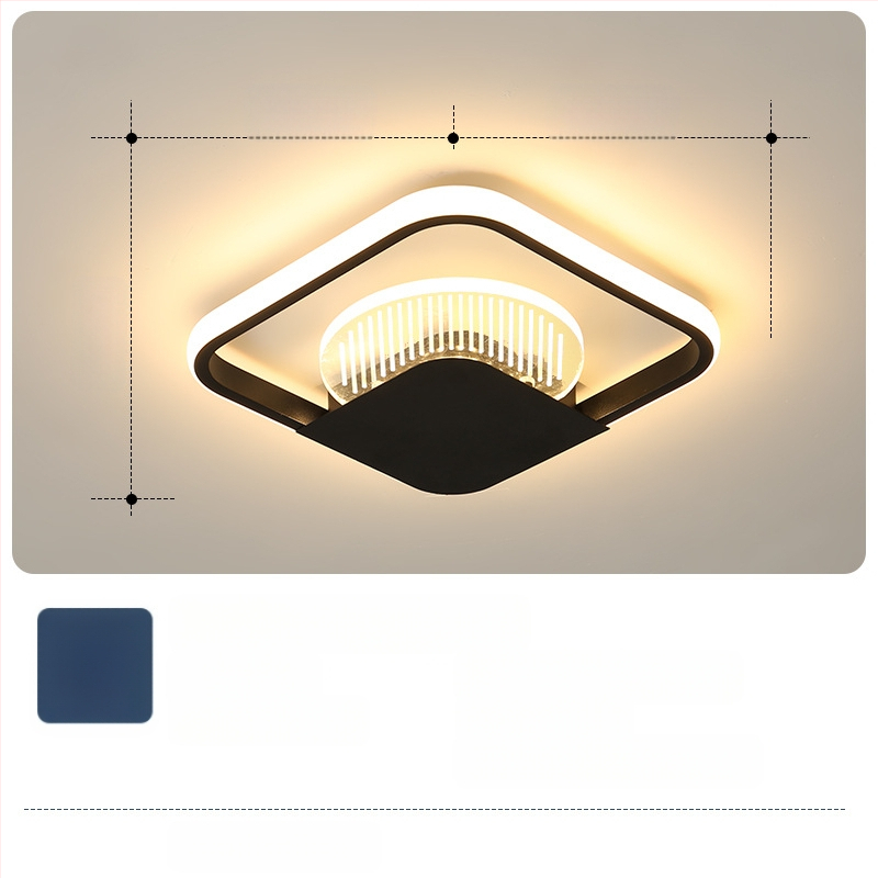 Φωτιστικό οροφής σε σκανδιναβικό στυλ με LED, 220V, κατάλληλο για διαδρόμους και είσοδους, μεταλλικό σώμα με ABS σκιά.