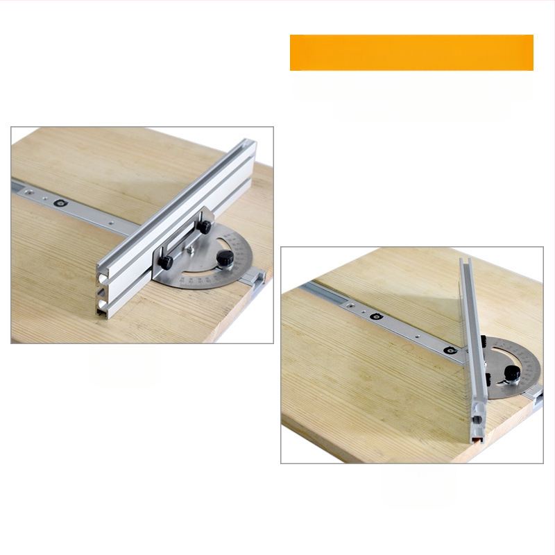 Enlightenment Μεγάλος γωνιακός οδηγός ώθησης για ξυλουργική – Ατσάλι, κατάλληλο για τραπεζοπριόνι και κυκλικό πριόνι με λωρίδες