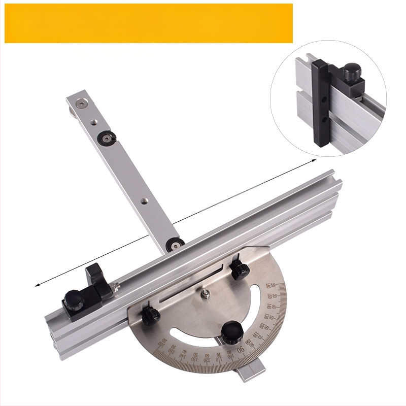 Enlightenment Μεγάλος γωνιακός οδηγός ώθησης για ξυλουργική – Ατσάλι, κατάλληλο για τραπεζοπριόνι και κυκλικό πριόνι με λωρίδες