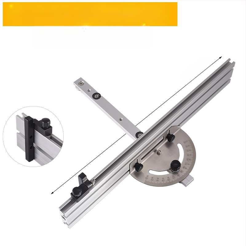 Enlightenment Μεγάλος γωνιακός οδηγός ώθησης για ξυλουργική – Ατσάλι, κατάλληλο για τραπεζοπριόνι και κυκλικό πριόνι με λωρίδες