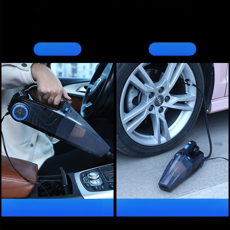 Χειροκίνητος καθαριστής αυτοκινήτου με αντλία αέρα και ασύρματη φόρτιση – αναρρόφηση 6000 Pa, 12V, 120W