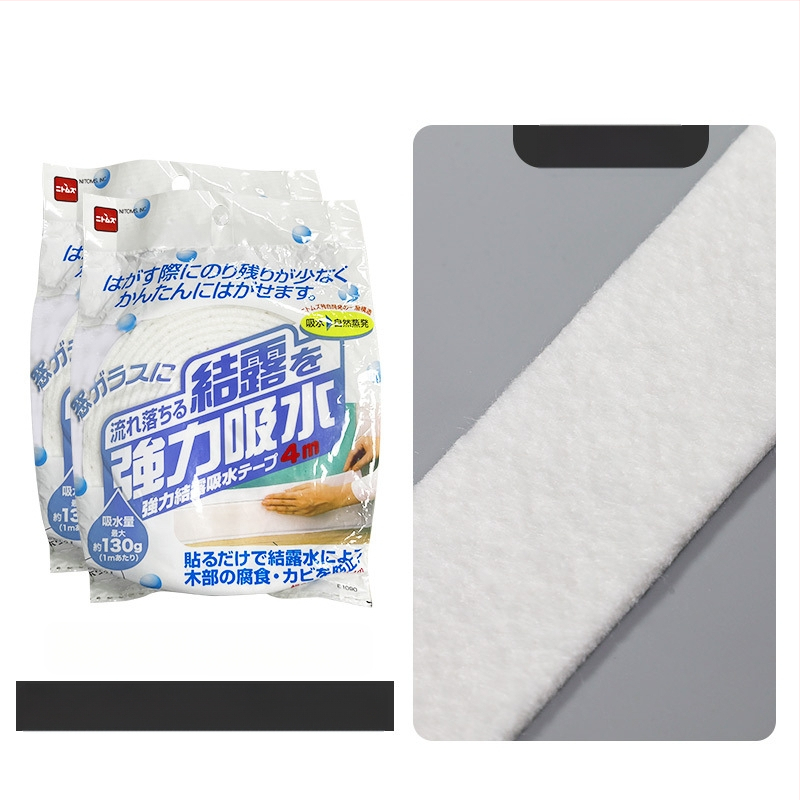 Sticker absorbent pentru sticla ferestrei – autoadeziv, anti-condens, stil modern minimalist, fibră de poliester, pentru dormitor