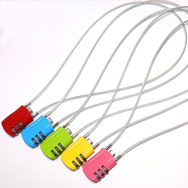 Κλειδαριά κωδικού για αποσκευές και ντουλάπες, κράμα ψευδαργύρου, μοντέλο XC-0141, τύπος: αριθμητικό, πάχος ράβδου κλειδώματος 3 mm, απόσταση ράβδων 5,3 mm