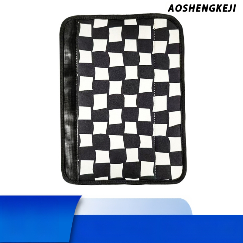 Protecție din neopren pentru centura de siguranță auto cu pernă de umăr rectangular anti-derapant, AO-001, personalizare logo disponibil