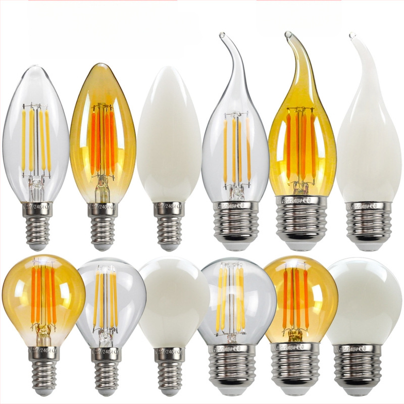 LED λάμπα Edison σε στυλ, μοντέλο G45, βάση βιδώματος E27/E26, 220V, CRI > 90