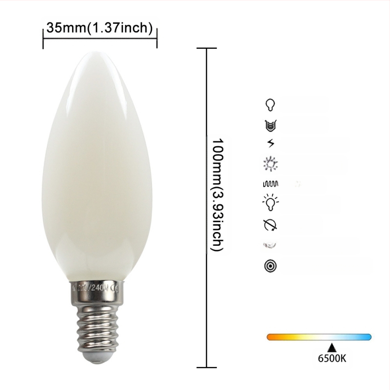 LED λάμπα Edison σε στυλ, μοντέλο G45, βάση βιδώματος E27/E26, 220V, CRI > 90