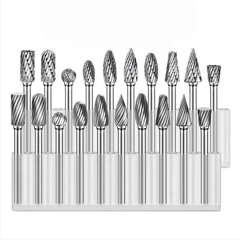 Σετ περιστροφικών καρβιδικών φρεζών για μεταλλική λείανση και γυάλισμα — Υλικό: βολφραμικό καρβίδιο; Συμβατό με ηλεκτρικό φρέζερ