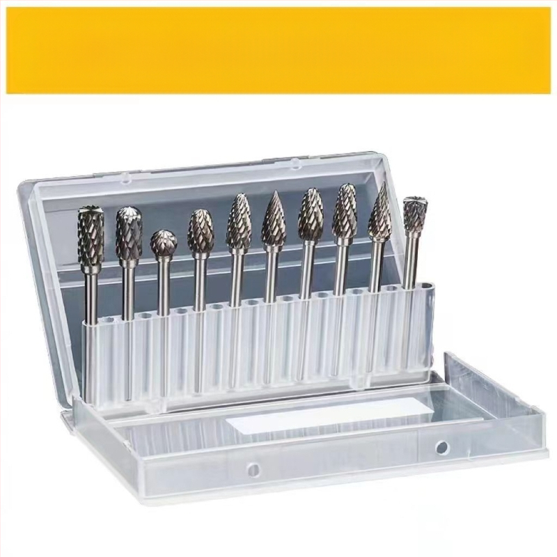 Σετ περιστροφικών καρβιδικών φρεζών για μεταλλική λείανση και γυάλισμα — Υλικό: βολφραμικό καρβίδιο; Συμβατό με ηλεκτρικό φρέζερ