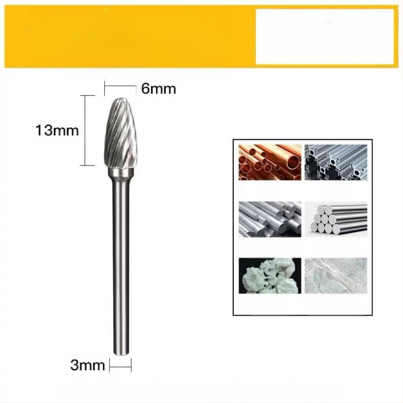 Σετ περιστροφικών καρβιδικών φρεζών για μεταλλική λείανση και γυάλισμα — Υλικό: βολφραμικό καρβίδιο; Συμβατό με ηλεκτρικό φρέζερ