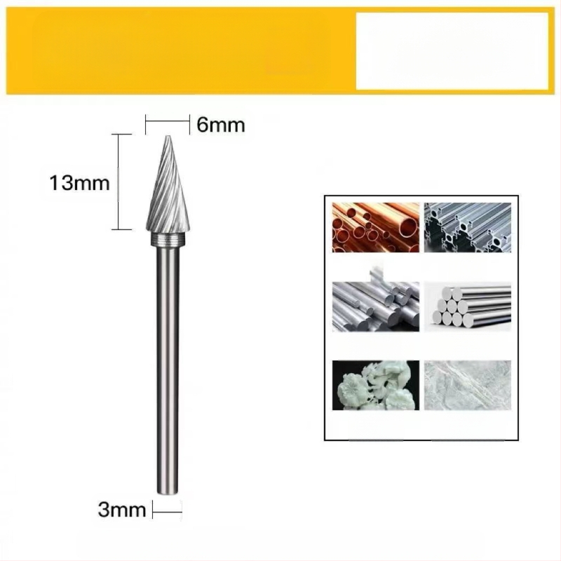 Σετ περιστροφικών καρβιδικών φρεζών για μεταλλική λείανση και γυάλισμα — Υλικό: βολφραμικό καρβίδιο; Συμβατό με ηλεκτρικό φρέζερ