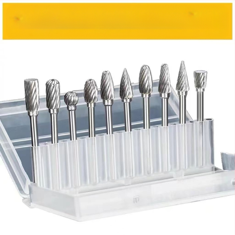 Σετ περιστροφικών καρβιδικών φρεζών για μεταλλική λείανση και γυάλισμα — Υλικό: βολφραμικό καρβίδιο; Συμβατό με ηλεκτρικό φρέζερ