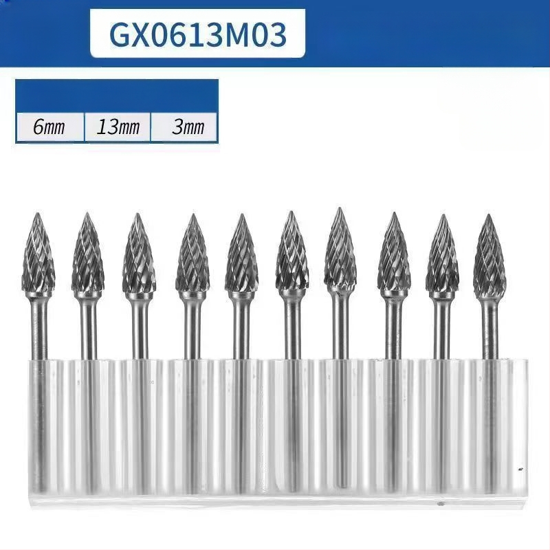 Σετ περιστροφικών καρβιδικών φρεζών για μεταλλική λείανση και γυάλισμα — Υλικό: βολφραμικό καρβίδιο; Συμβατό με ηλεκτρικό φρέζερ