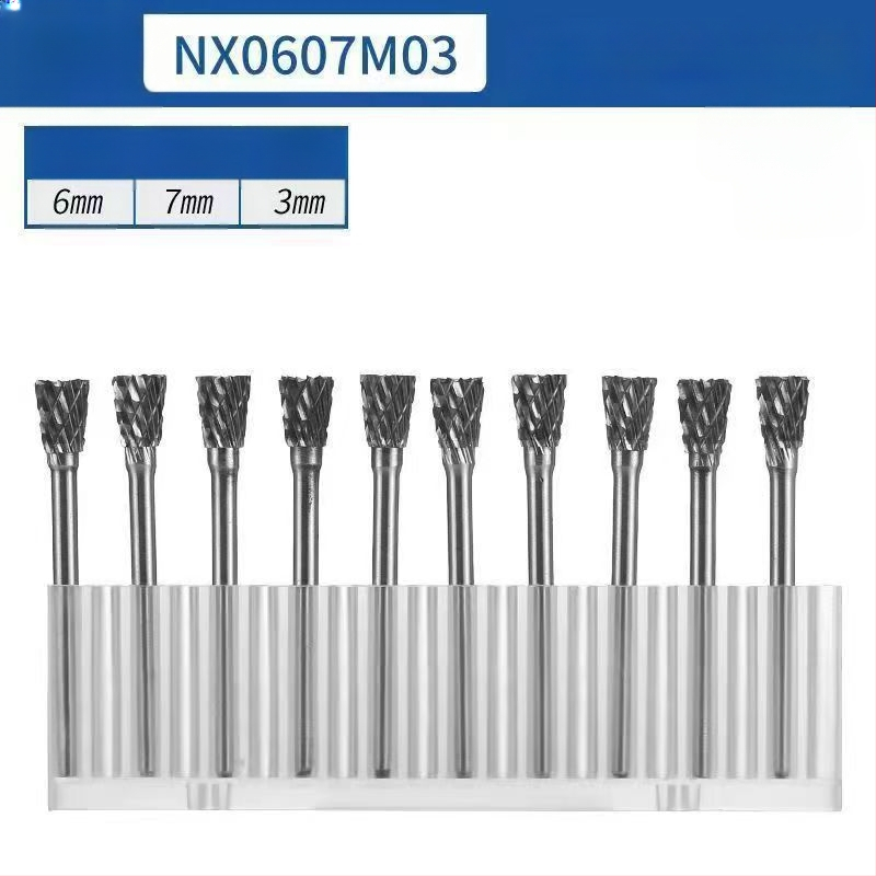 Σετ περιστροφικών καρβιδικών φρεζών για μεταλλική λείανση και γυάλισμα — Υλικό: βολφραμικό καρβίδιο; Συμβατό με ηλεκτρικό φρέζερ