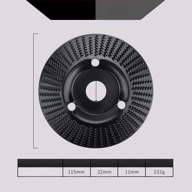 Chen Tu дървообработващ шлайф диск с bevel edge, зъби за дърворезба, висока въглеродна стомана, твърдост 56, максимална скорост 10000 об/мин, за дърво и дърворезба