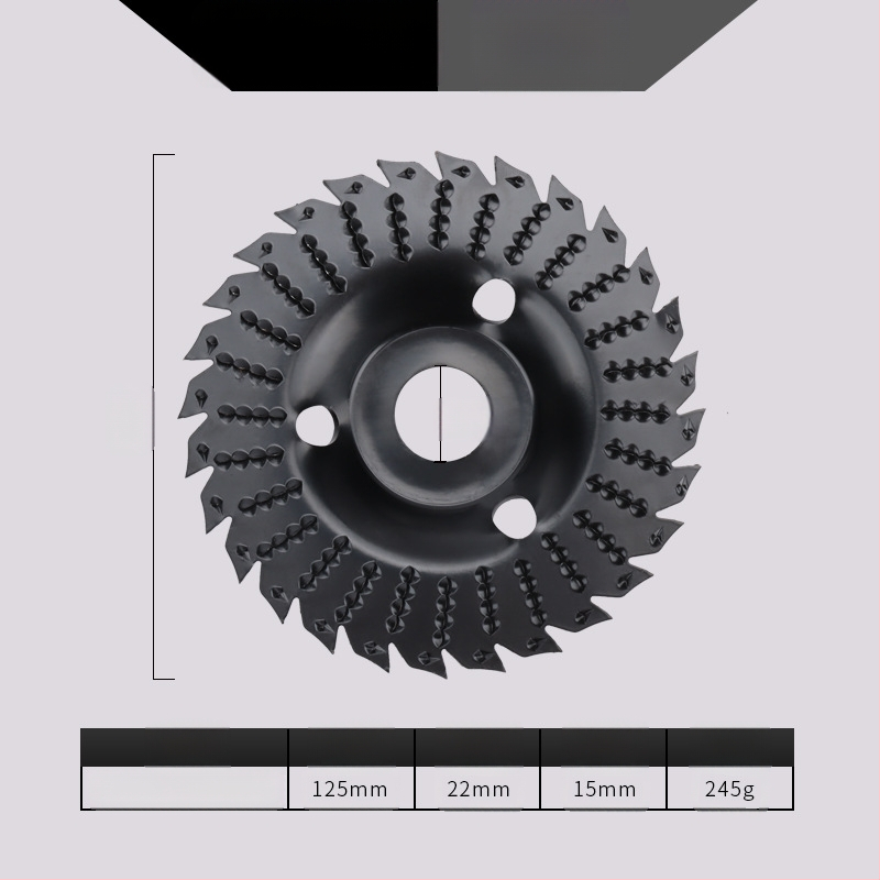 Chen Tu дървообработващ шлайф диск с bevel edge, зъби за дърворезба, висока въглеродна стомана, твърдост 56, максимална скорост 10000 об/мин, за дърво и дърворезба