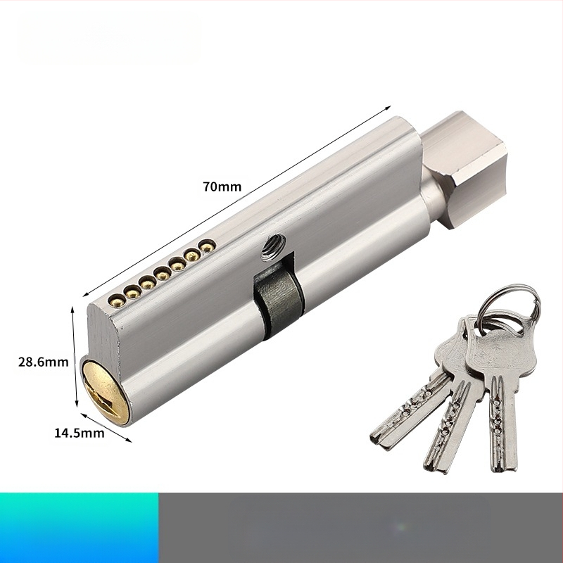 Κυλινδρος κλειδώματος PH-668, κατασκευή από κράμα χαλκού-ψευδαργύρου-αλουμινίου, μάρκα Flat Ring, κατάλληλο για εσωτερικές πόρτες, μοντέρνο μινιμαλιστικό στυλ