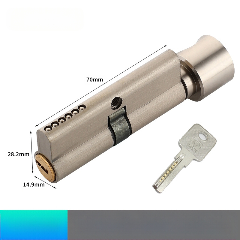 Κυλινδρος κλειδώματος PH-668, κατασκευή από κράμα χαλκού-ψευδαργύρου-αλουμινίου, μάρκα Flat Ring, κατάλληλο για εσωτερικές πόρτες, μοντέρνο μινιμαλιστικό στυλ